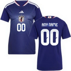 Women 00 Japan Custom Away Replica Jersey  3