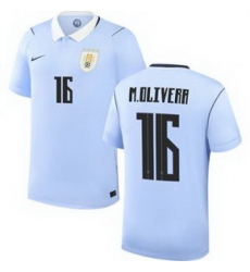 Youth 16 Uruguay Mathias Olivera Away Replica Jersey World 1 Youth 16 Uruguay Mathias Olivera Away Replica Jersey World 1