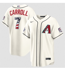 Men Arizona Diamondbacks 7 Corbin Carroll Cream 2026 All Star Edition Stars Stripes Stadium Pick A Player Stitched Baseball Jersey Men Arizona Diamondbacks 7 Corbin Carroll Cream 2026 All Star Edition Stars Stripes Stadium Pick A Player Stitched Baseball Jersey