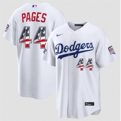 Men Los Angeles Dodgers  44 Andy Pages White 2026 All Star Edition Stars   Stripes Stadium Pick A Player Stitched Baseball Jersey
