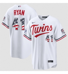 Men Minnesota Twins 41 Joe Ryan White 2026 All Star Edition Stars Stripes Stadium Pick A Player Stitched Baseball Jersey Men Minnesota Twins 41 Joe Ryan White 2026 All Star Edition Stars Stripes Stadium Pick A Player Stitched Baseball Jersey