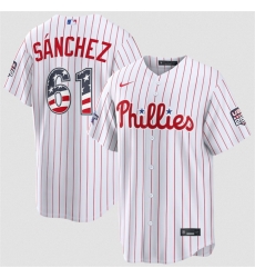Men Philadelphia Phillies 61 Cristopher Sanchez White 2026 All Star Edition Stars Stripes Stadium Pick A Player Stitched Baseball Jersey Men Philadelphia Phillies 61 Cristopher Sanchez White 2026 All Star Edition Stars Stripes Stadium Pick A Player Stitched Baseball Jersey