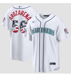 Men Seattle Mariners 56 Randy Arozarena White 2026 All Star Edition Stars Stripes Stadium Pick A Player Stitched Baseball Jersey Men Seattle Mariners 56 Randy Arozarena White 2026 All Star Edition Stars Stripes Stadium Pick A Player Stitched Baseball Jersey