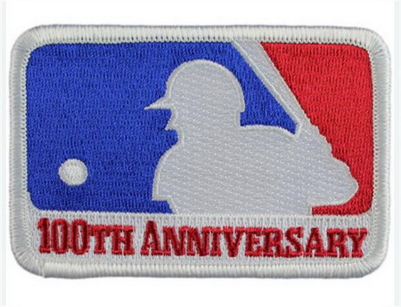 Women MLB 100th Anniversary Season Patch Biaog